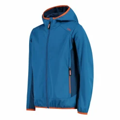 Giacca in softshell leggero da bambino con cappuccio fisso