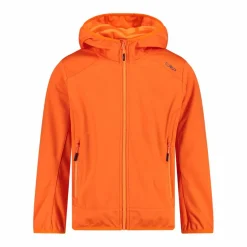 Giacca in softshell leggero da bambino con cappuccio fisso