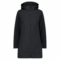 Giacca lunga da donna in softshell