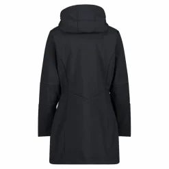 Giacca lunga da donna in softshell