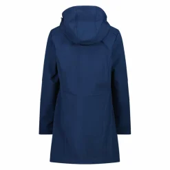 Giacca lunga da donna in softshell