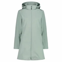 Giacca lunga da donna in softshell