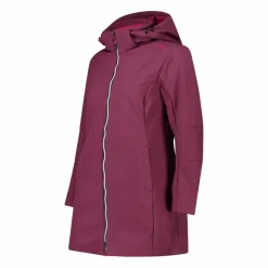 Giacca lunga da donna in softshell