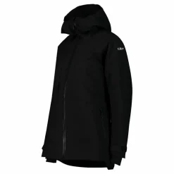 Giacca lunga da sci e snowboard da donna in mechanical stretch loose fit