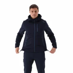 Giacca softshell in Ripstop da Uomo con Cappuccio Staccabile