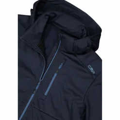 Giacca softshell in Ripstop da Uomo con Cappuccio Staccabile