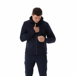 Giacca softshell in Ripstop da Uomo con Cappuccio Staccabile