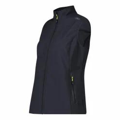 Gilet donna in softshell con dettagli reflective