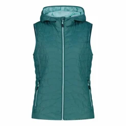 Gilet imbottito con cappuccio da Donna