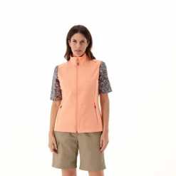 Gilet in Softshell leggero con trama jacquard da Donna