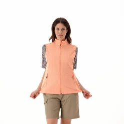 Gilet in Softshell leggero con trama jacquard da Donna