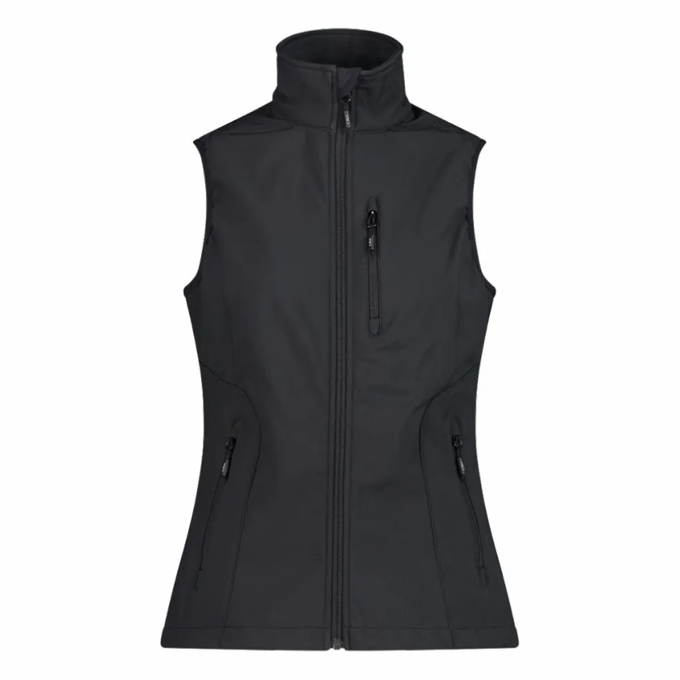 Gilet smanicato da donna in softshell