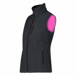 Gilet smanicato da donna in softshell