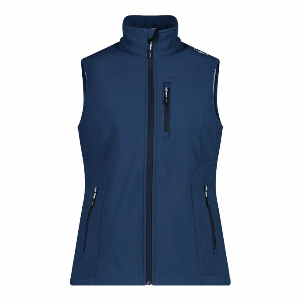 Gilet smanicato da donna in softshell
