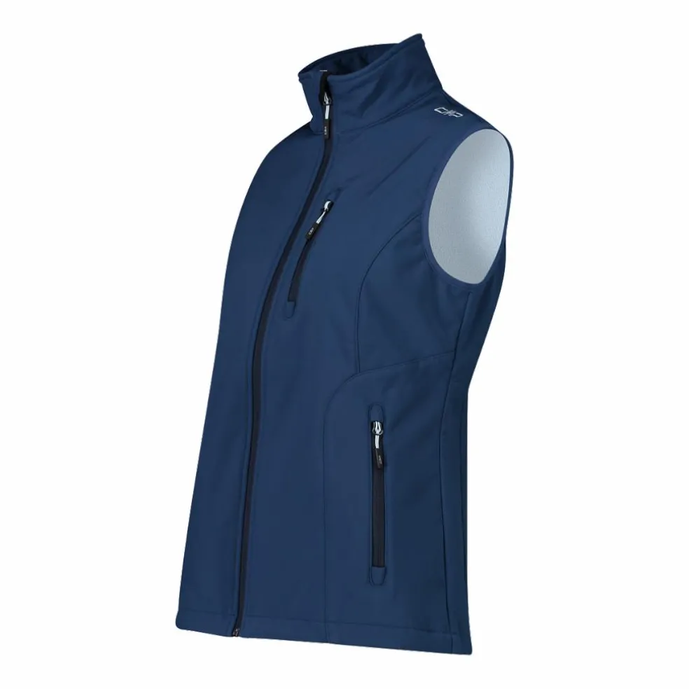 Gilet smanicato da donna in softshell