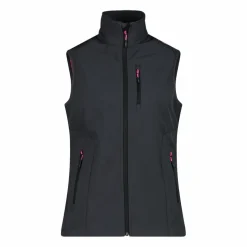 Gilet smanicato da donna in softshell