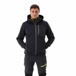 Gilet smanicato in pile da uomo in Knit-tech con tasca termoapplicata