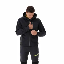 Gilet smanicato in pile da uomo in Knit-tech con tasca termoapplicata