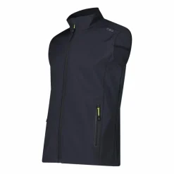 Gilet uomo in softshell con dettagli reflective
