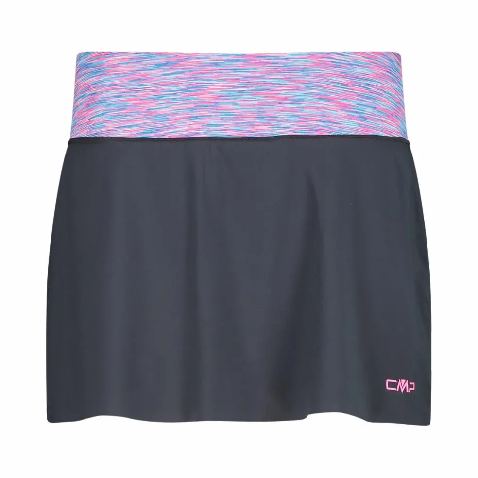 Gonna multifunzione da donna con pantaloncino interno
