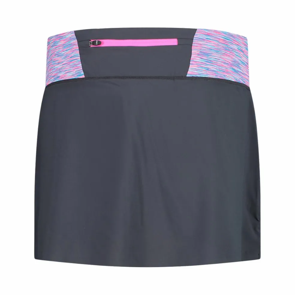 Gonna multifunzione da donna con pantaloncino interno