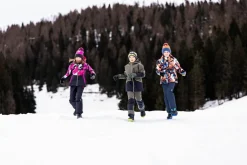 Guanti da sci multicolor in softshell imbottiti da bambini