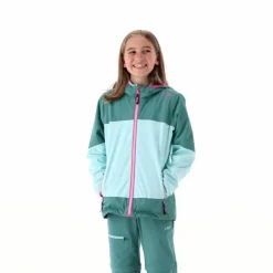 Guscio da bambina in ripstop bicolor