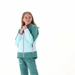 Guscio da bambina in ripstop bicolor