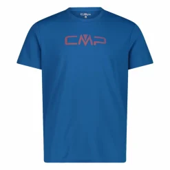 Maglia a maniche corte girocollo da uomo con logo CMP