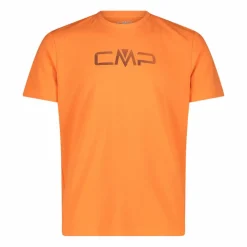 Maglia a maniche corte girocollo da uomo con logo CMP