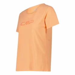 Maglia a maniche corte girocollo da donna con logo CMP