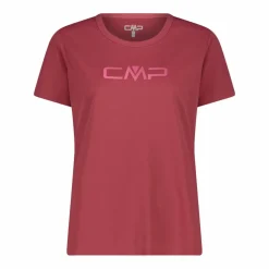 Maglia a maniche corte girocollo da donna con logo CMP