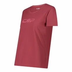 Maglia a maniche corte girocollo da donna con logo CMP