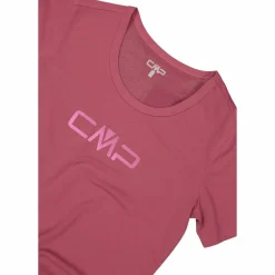 Maglia a maniche corte girocollo da donna con logo CMP