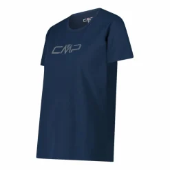 Maglia a maniche corte girocollo da donna con logo CMP