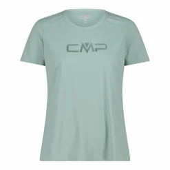 Maglia a maniche corte girocollo da donna con logo CMP