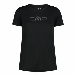 Maglia a maniche corte girocollo da donna con logo CMP