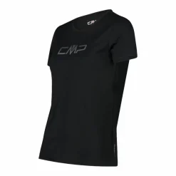 Maglia a maniche corte girocollo da donna con logo CMP