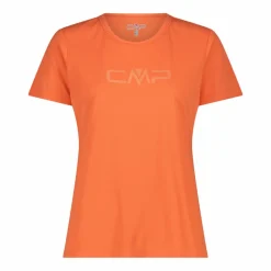 Maglia a maniche corte girocollo da donna con logo CMP