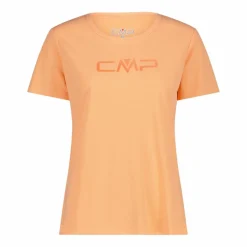 Maglia a maniche corte girocollo da donna con logo CMP