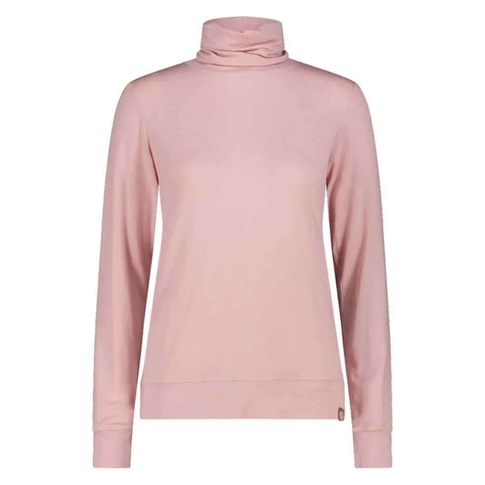Maglia da donna con collo a dolcevita in Light Tencel Merino