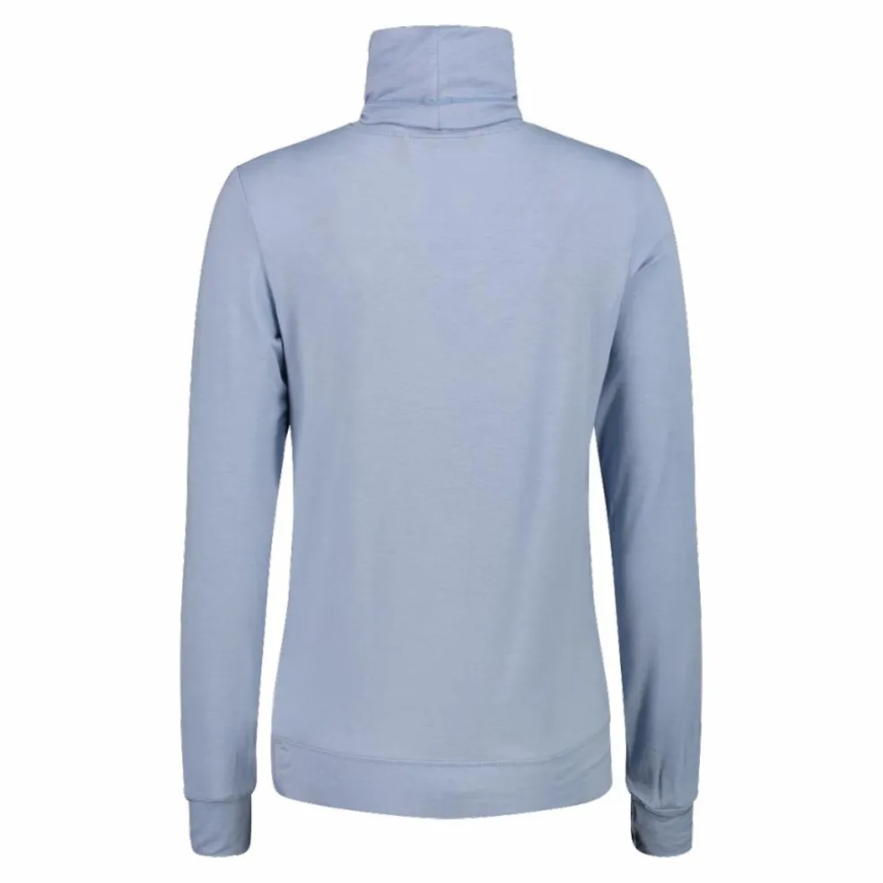Maglia da donna con collo a dolcevita in Light Tencel Merino