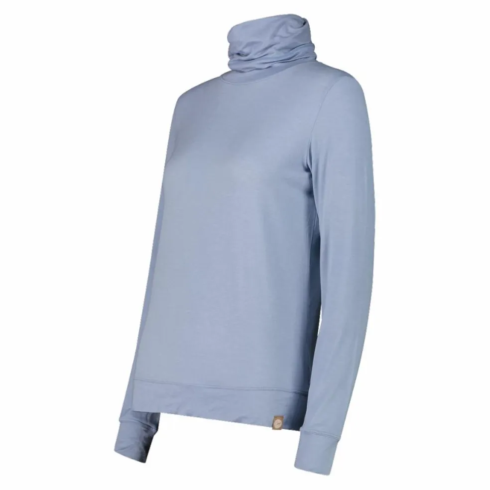 Maglia da donna con collo a dolcevita in Light Tencel Merino