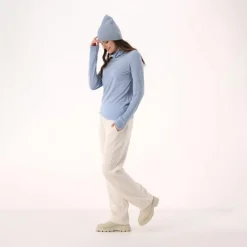 Maglia da donna con collo a dolcevita in Light Tencel Merino