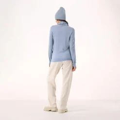 Maglia da donna con collo a dolcevita in Light Tencel Merino
