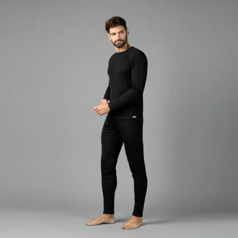 Maglia intima a maniche lunghe da uomo girocollo