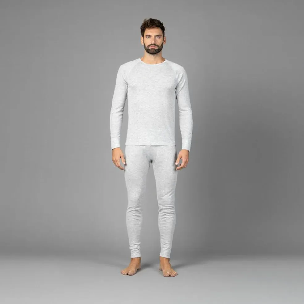 Maglia intima a maniche lunghe da uomo girocollo