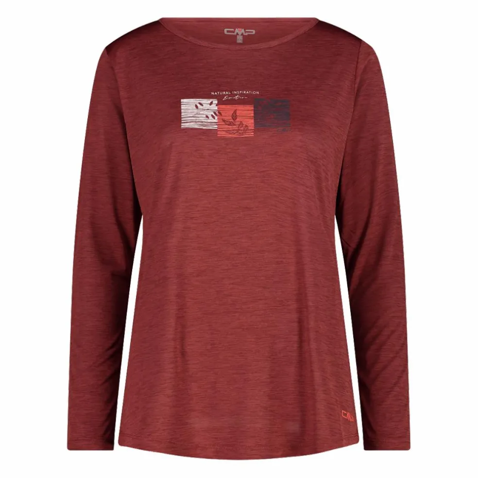 Maglia leggera da donna in jersey melange