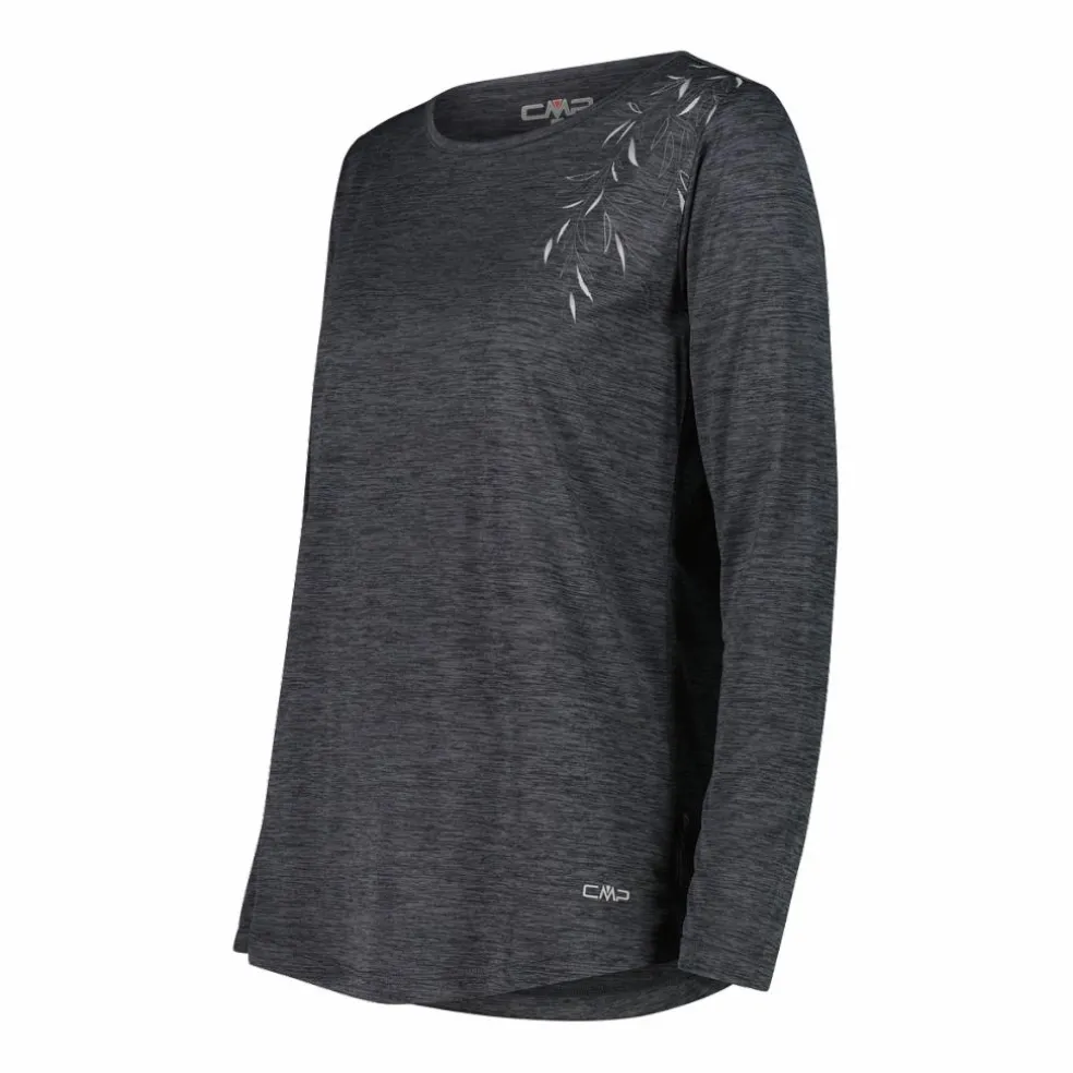 Maglia leggera da donna in jersey melange