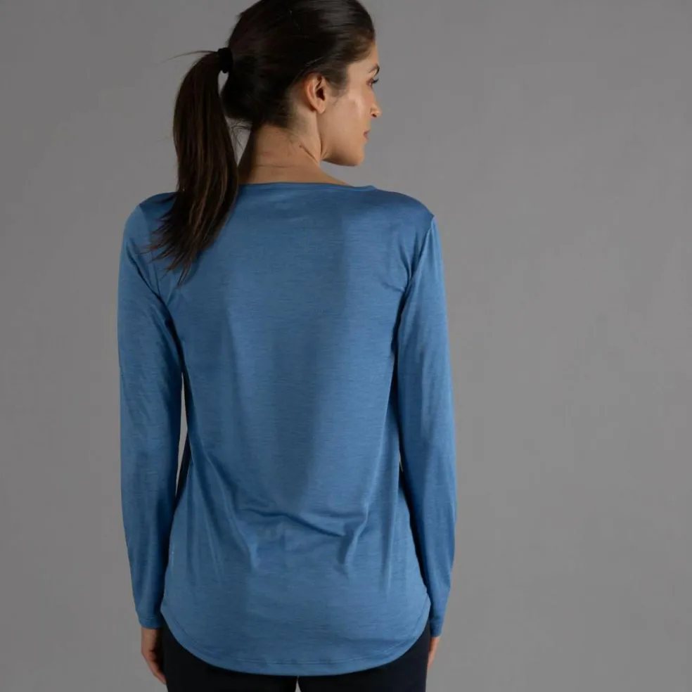 Maglia leggera da donna in jersey melange